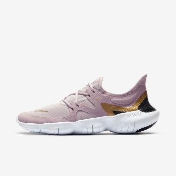 Nike Free RN 5.0 - Női Futócipő - Lila/Platina Lila/Metal Arany